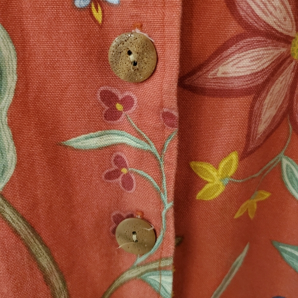 Coldwater Creek women's Large Floral Long Sleeve Light Jacket - Picture 4 of 9